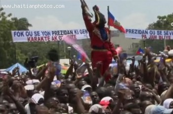 The Haitian Crowd At The Inauguration