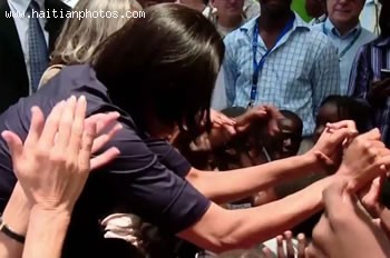Michelle Obama In Haiti
