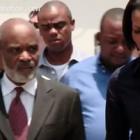 Michelle Obama And Rene Preval Following Haiti Earthquake