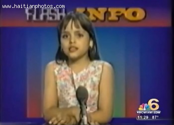 Christalie Parisot Hosting Haitian Show As A Young Girl