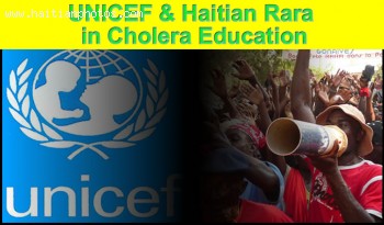 UNICEF and Haitian Rara in Cholera education