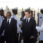 French President Nicolas Sarkozy visits Haiti