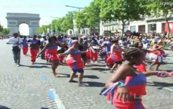 Haitian Rara at Carnaval Tropical de Paris at Champs-Elysees France