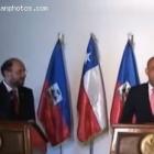 Michel Martelly in Santiago Chile with Alfredo Moreno