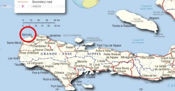 Abricots Located In Grand'Anse Department Haiti - Map