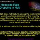 Haiti security improved as crime and Homicide rates decline