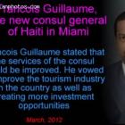 Francois Guillaume, the new consul general of Haiti in Miami