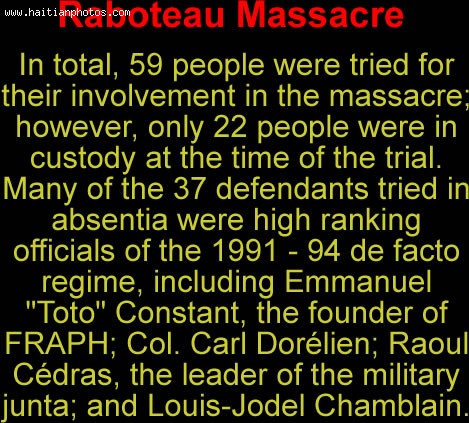 Massacre At Raboteau, FRAPH Arrested In Raboteau, Tortured