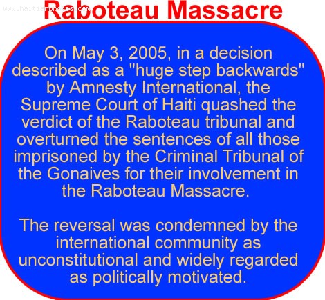 Raboteau Massacre And FRAPH Front For The Advancement And Progress Of Haiti