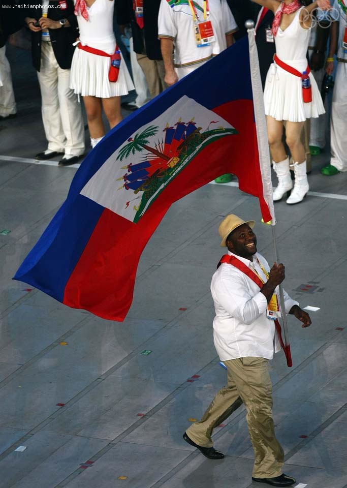 Haiti Olympic Games In London 2012, Flag Carryinh High