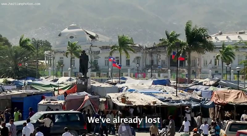 Haiti National Palace Around Tent City