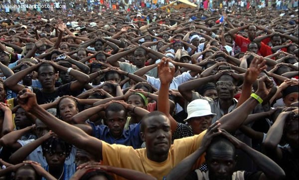 Protest By Haitian Population