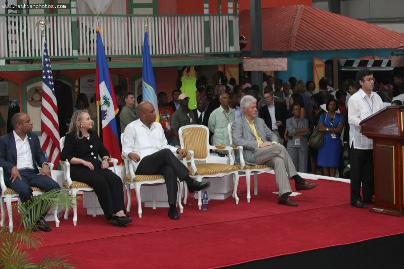 Caracol Industrial Park Inauguration With Rene Preval, Michel Martelly, Hillary Clinton, Bill Clinton