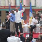 Rene Preval And Michel Martelly At Caracol Industrial Park Inauguration