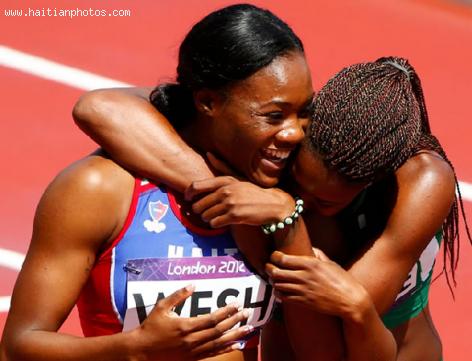 Haitian-American sprinter Marleine Wesh  also called Marlena Wesh