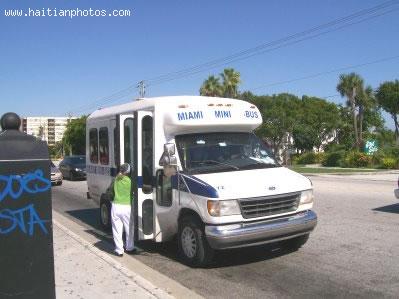 Miami Mini Bus serving Little Haiti and North Miami Corridor in Miami