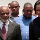 Michelle Obama And Rene Preval During Her Visit To Haiti