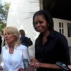 Michelle Obama And Jill Biden Visiting Haiti Earthquake Victims