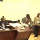 Deputy Arnel Belizaire in Haitian Parliament in Rage