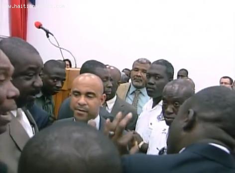 Minister Ralph Theano ordered out of Haitian Parliament