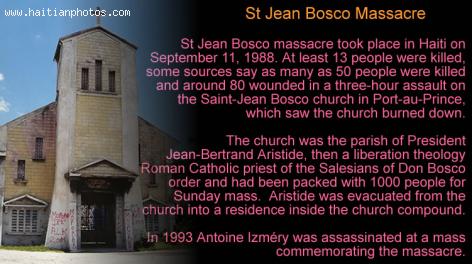 St Jean Bosco massacre in Haiti