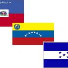 Haiti, Venezuela,  Honduras, Flag
