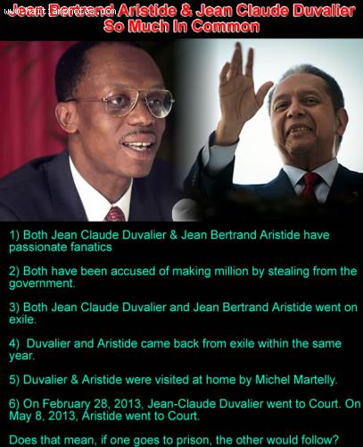 Aristide and Duvalier, so much in common