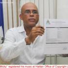 Michel Martelly at Haitian Office of Copyright (BHDA)