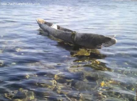 A Canoe or Bois Fouye in Boman in Haiti