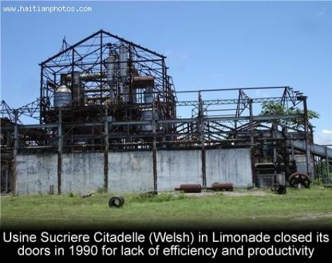 The end of Usine Sucriere Citadelle (Welsh) in Limonade