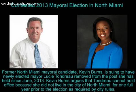 Contested North Miami Election, Lucie Tondreau Vs Kevin Burns