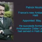 France New Ambassador to Haiti, Patrick Nicoloso