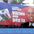 Storm Tips in Haiti - Billboard Danger