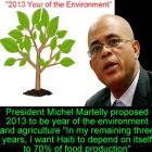 Michel Martelly Says 1.2 Million Trees to be Planted in 24 Hours