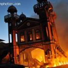 Haitian Iron Market, Marche En Fer, As It Was On Fire