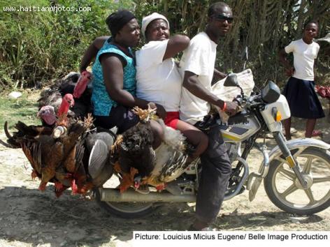 Dangers while riding on a moto-taxi in Haiti