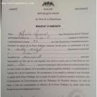 Mandat d'Amener, to Andre Michel - Tout Haiti