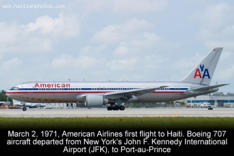 American Airlines first Flight to Haiti