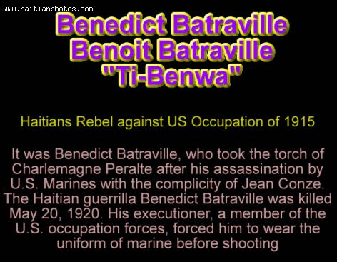 Benedict Batraville Opposes U.S. Marine Invasion
