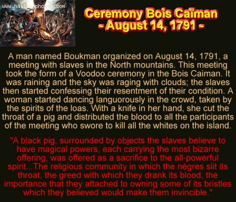 Bois Caiman Preparation for Slave Revolt