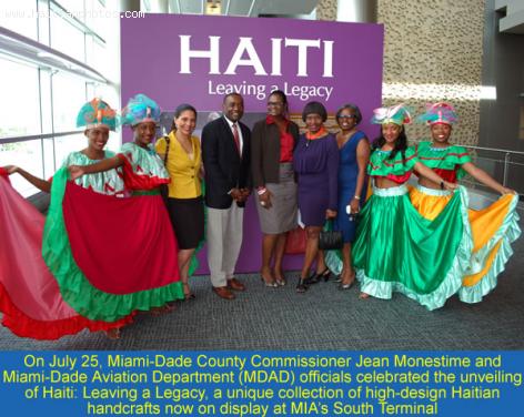 Jean Monestime celebrated the unveiling of Haiti: Leaving a Legacy