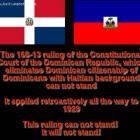 The 168-13 ruling of the Dominican Court