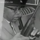Francois Duvalier And His Machine Gun