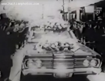 Francois Duvalier Visiting The Haitian Capital