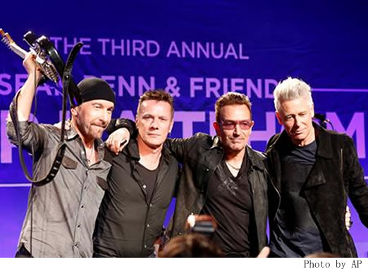 U2 at The J/P Haitian Relief gala