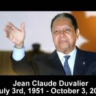 Jean Claude Duvalier dead at the age of 63
