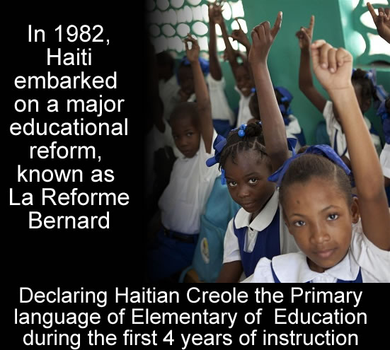 La Reforme Bernard and Haiti Education System