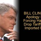 BILL CLINTON Apology For Forcing Haiti To Drop Tariffs On Imported Rice