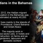 The Haitian Population in the Bahamas