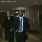 Jean-Bertrand Aristide And Wife Mildred Aristide After Press Conference